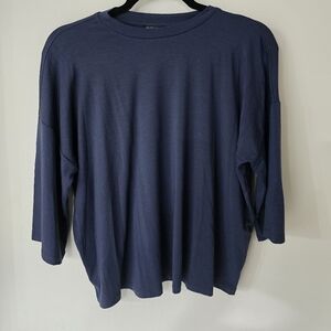 Eileen Fisher 3/4 Drop Sleeve Tencel Top XS